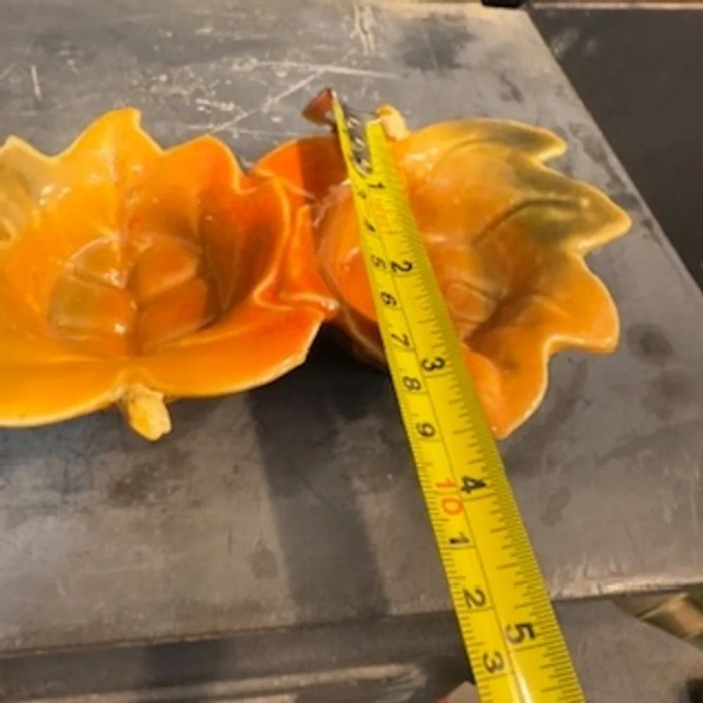Vintage Ceramic Leaf Divided Centerpiece 12